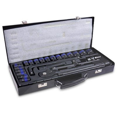 Enva Kraft-Steckschlüssel-Satz - 1/2 - Sechskant SW 10-32mm - 24-tlg. von Enva