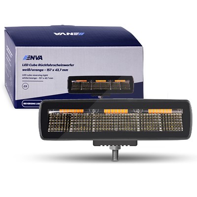 Enva LED Zuatz-Rückfahrscheinwerfer 12/24V 20W weiß/orange 157x43,7mm [Hersteller-Nr. T9430AW] von Enva