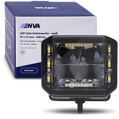 Enva LED Cube Scheinwerfer 12/24V 70W - 97x77mm [Hersteller-Nr. T10270AW-SP] von Enva