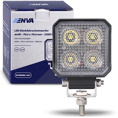 Enva LED Rückfahrscheinwerfer - weiß - 70,4 x 70,4 mm - 2200 lm [Hersteller-Nr. T7724] von Enva