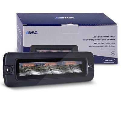 Enva LED Einbau-Rückleuchte NFZ LKW 12/24V weiß/orange/rot - 196x61,8m [Hersteller-Nr. T9430FCTLE] von Enva