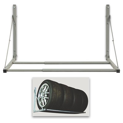 Enva Reifen-Wandregal, Reifenregal - 70-120cm - klappbar, ausziehbar Enva Reifen-Wandregal, Reifenregal - 70-120cm - klappbar, ausziehbar von Enva