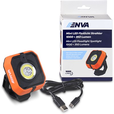 Enva Mini LED Flutlicht Strahler 1000 + 350 Lumen Enva Mini LED Flutlicht Strahler 1000 + 350 Lumen von Enva
