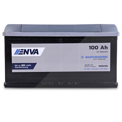 Enva Starterbatterie 100 Ah 900 A [Hersteller-Nr. 0 092 S50 150] für Alpina, Audi, BMW, Citroën, Fiat, Hyundai, Iveco, Jeep, Land Rover, Mazda, Nissan von Enva