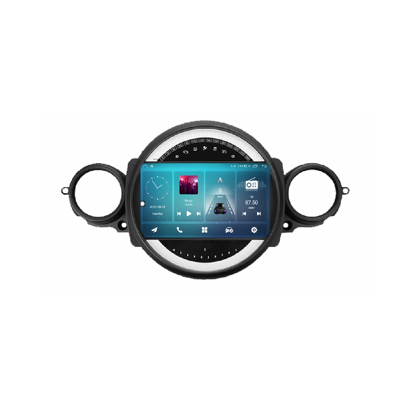 Android 11 2 DIN Autoradio Radio Für Bmw Mini Cooper R56 R60 R51 2006-2014 Auto-Entertainment-System Mit 9 Zoll Touchscreen Car Radio Unterstützt Bluetooth-Freisprechen WiFi USB Canbus GPS von Eouyt