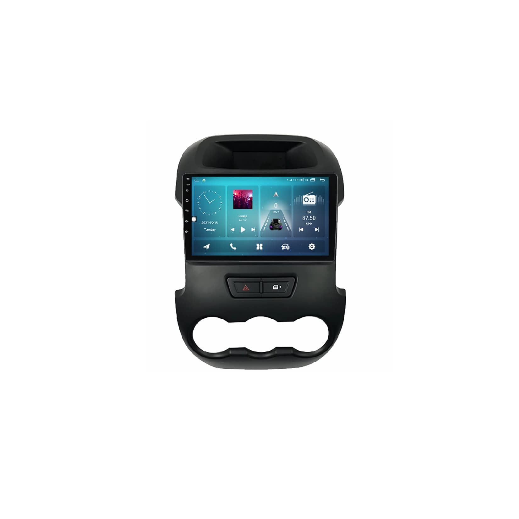 Android 11 Autoradio Navi Carplay für Ford Ranger 2011-2016 2 Din Autoradio mit Bildschirm Rückfahrkamera 9 Zoll Touchscreen Car Radio Unterstützung WiFi Mirror Link Canbus von Eouyt