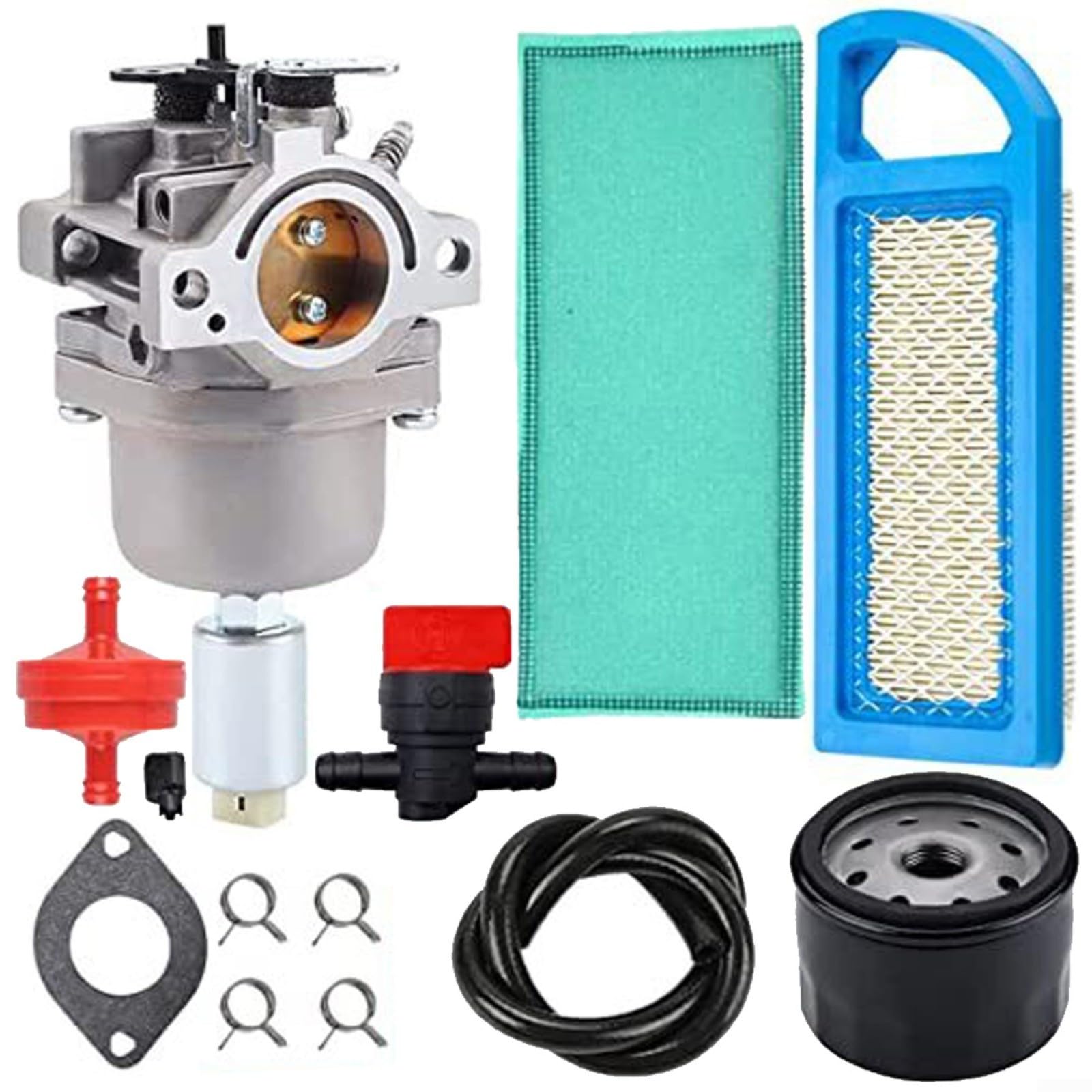 EpheyFIF Vergaser-Kit für 594593 591731 593514 697141 697190 698445 699109 699937 mit Ölfilter, Luftfilter, Kraftstofffilter, Ventil – kompatibel mit Motoren der INTEK-Serie EpheyFIF Vergaser-Kit für 594593 591731 593514 697141 697190 698445 699109 699937 mit Ölfilter, Luftfilter, Kraftstofffilter, Ventil – kompatibel mit Motoren der INTEK-Serie von EpheyFIF