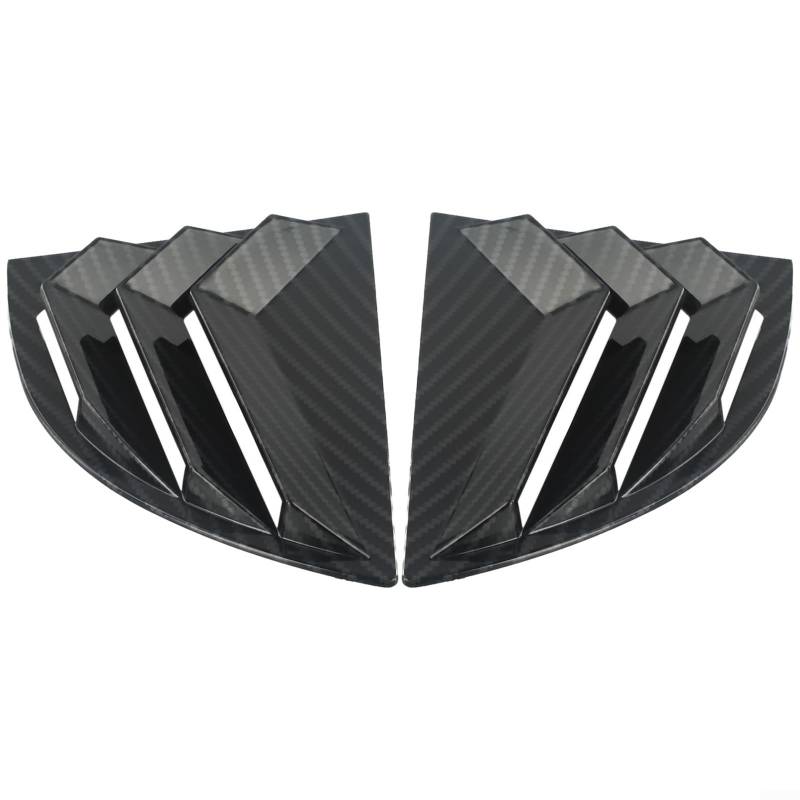 Für Honda Civic 2006 2011 Kohlefaser Seitenlüftungsglas Schaufel Lamellenabdeckung Zierleiste, 2-teiliges Set ohne Änderung erforderlich von EpheyFIF