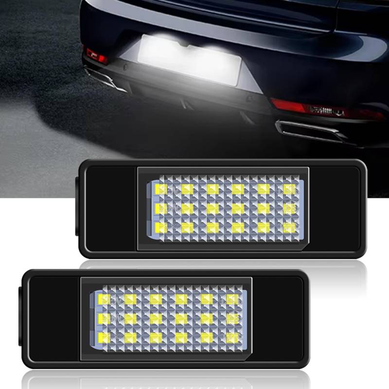 Erato LED Kennzeichenbeleuchtung, CanBus fehlerfrei, für 106 1007 207 307 308 3008 406 407 508 Expert III RCZ 2D COUPE, für BERLINGO C2 C3 C4 C5 C6 C8 von Erato