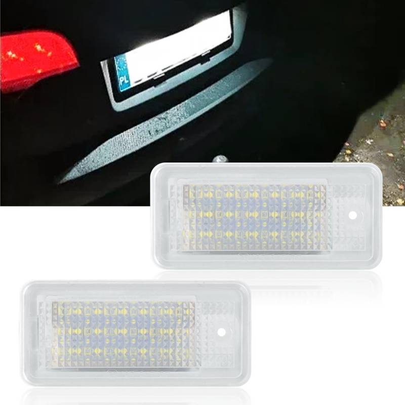 Erato LED Kennzeichenbeleuchtung, CanBus fehlerfrei, für A3 A4 A5 A6 A8 S3 S4 S5 S6 S8 RS4 RS6 Q7 von Erato