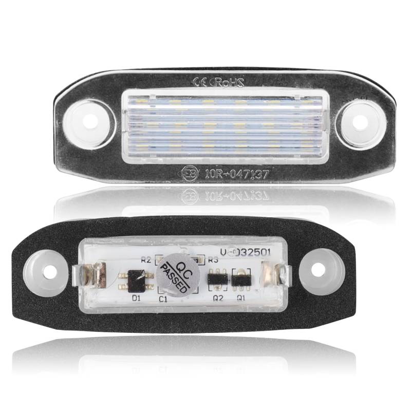 Erato LED Kennzeichenbeleuchtung, CanBus fehlerfrei, für C30 C70 S40 S60 S80 XC60 XC70 XC90 V50 V60 V70 Ersatz 30634190 30753839 31253006 von Erato