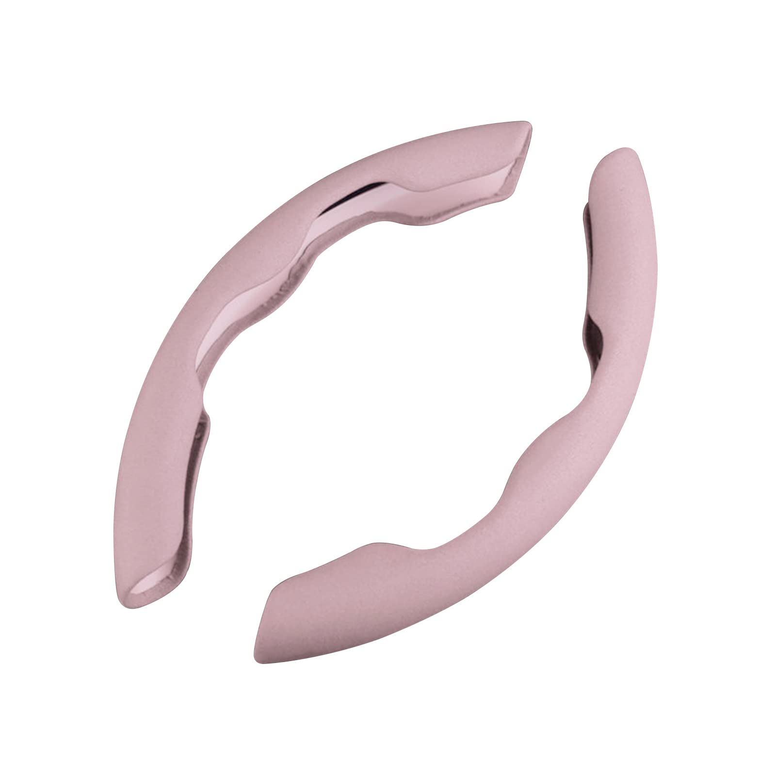 Ergocar Alcantara Sportlich Lenkradbezug D & Runde Forme Universal Modisch Segmentierte Auto Lenkradschutz Dauerhaft Anti-Rutsch Atmungsaktiv Lenkradhülle 38cm(15"), Rosa von Ergocar