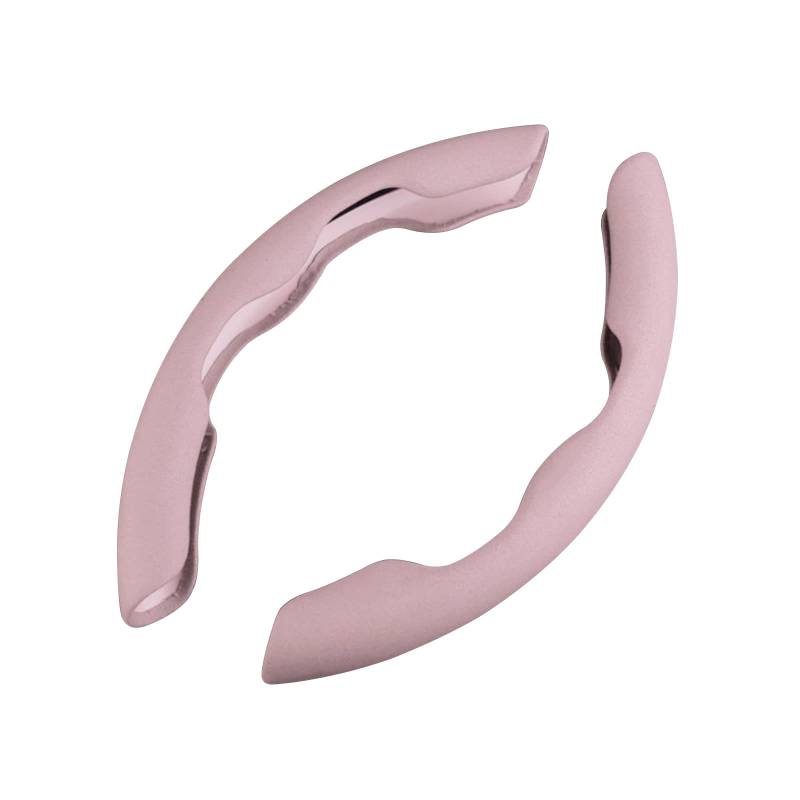 Ergocar Alcantara Sportlich Lenkradbezug D & Runde Forme Universal Modisch Segmentierte Auto Lenkradschutz Dauerhaft Anti-Rutsch Atmungsaktiv Lenkradhülle 38cm(15"), Rosa von Ergocar
