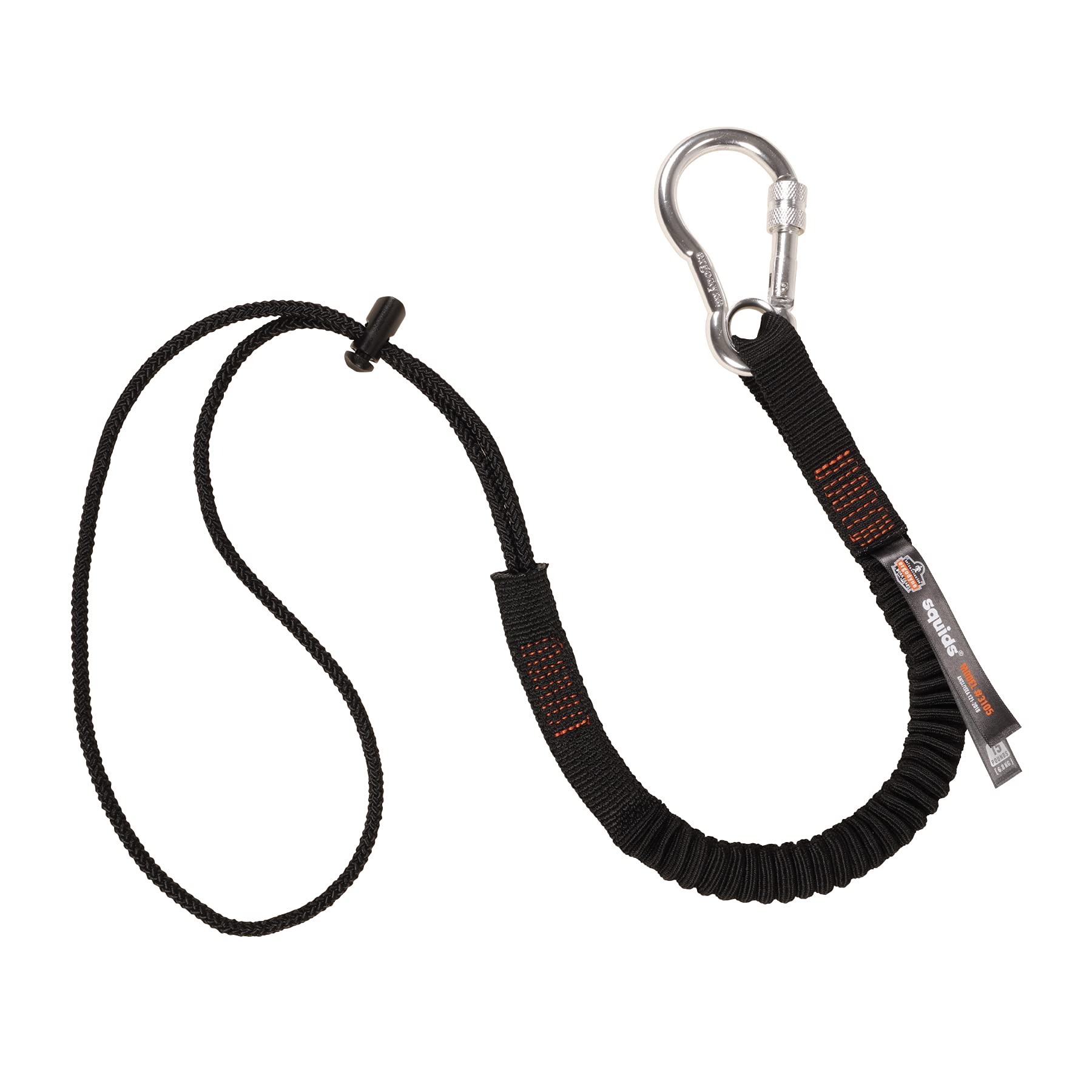 Ergodyne Squids 3105 Tool Lanyard mit Aluminium Screw Lock Karabiner, Tool Weight Capacity 15lbs, Black Ergodyne Squids 3105 Tool Lanyard mit Aluminium Screw Lock Karabiner, Tool Weight Capacity 15lbs, Black von Ergodyne