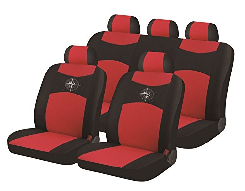 Ergoseat Komplett-Set Universal Sitzbezüge Alium Kompass Kompass Rot von Ergoseat