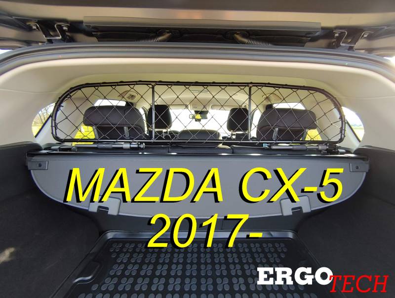 ERGOTECH Trennnetz Trenngitter kompatibel mit Mazda CX-5 (ab BJ 2017-) RDA65-XS8, für Hunde und Gepäck von ERGOTECH