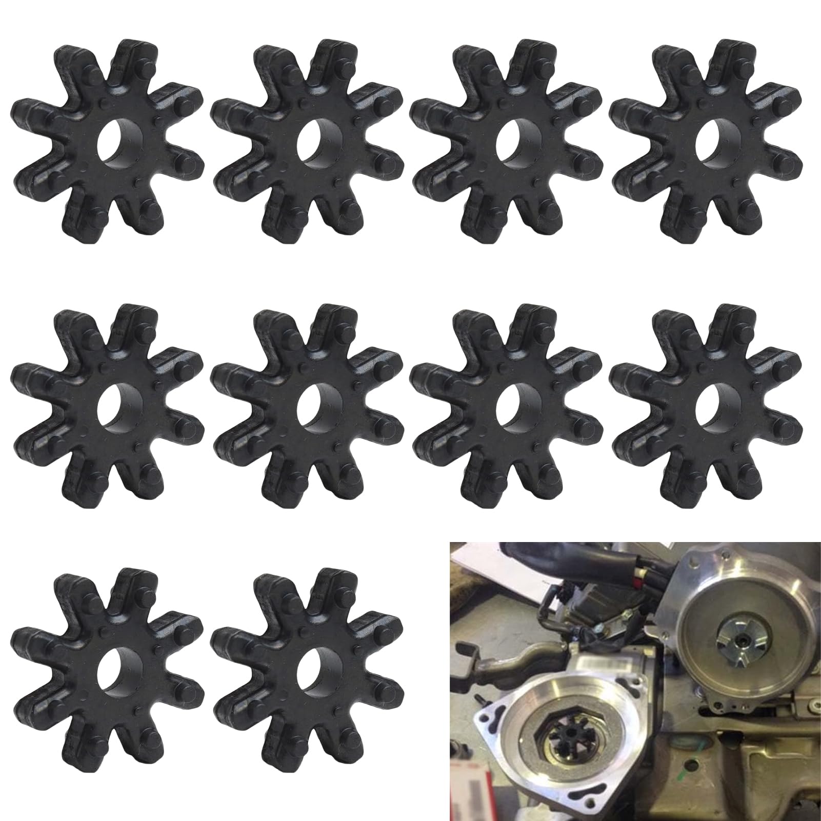 10 Stück Auto Lenksäulenkupplung, 563152K000FFF Flexible Kupplung Lenksäule mit Elantra (2007-2014) Veloster (2012-2014) Forte Sedan/Koup(2012-2014) Forte5(2012-2013) etc von Erioscar