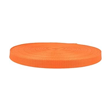 5 Meter Gurtband 100% Polypropylen Taschengurtband Bänder für Taschen (orange, 20 mm Breit) von Erlif