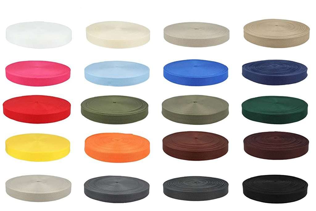 5 Meter Gurtband 100% Polypropylen Taschengurtband Bänder für Taschen (schwarz, 30 mm Breit) von Erlif