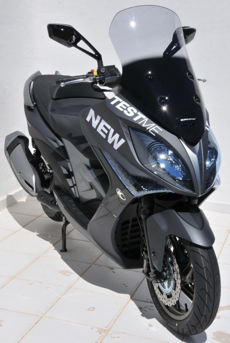 Hohe Windschutzscheibe Scooter 400I XCITING 2013/2016 ERMAX schwarz hell von Ermax