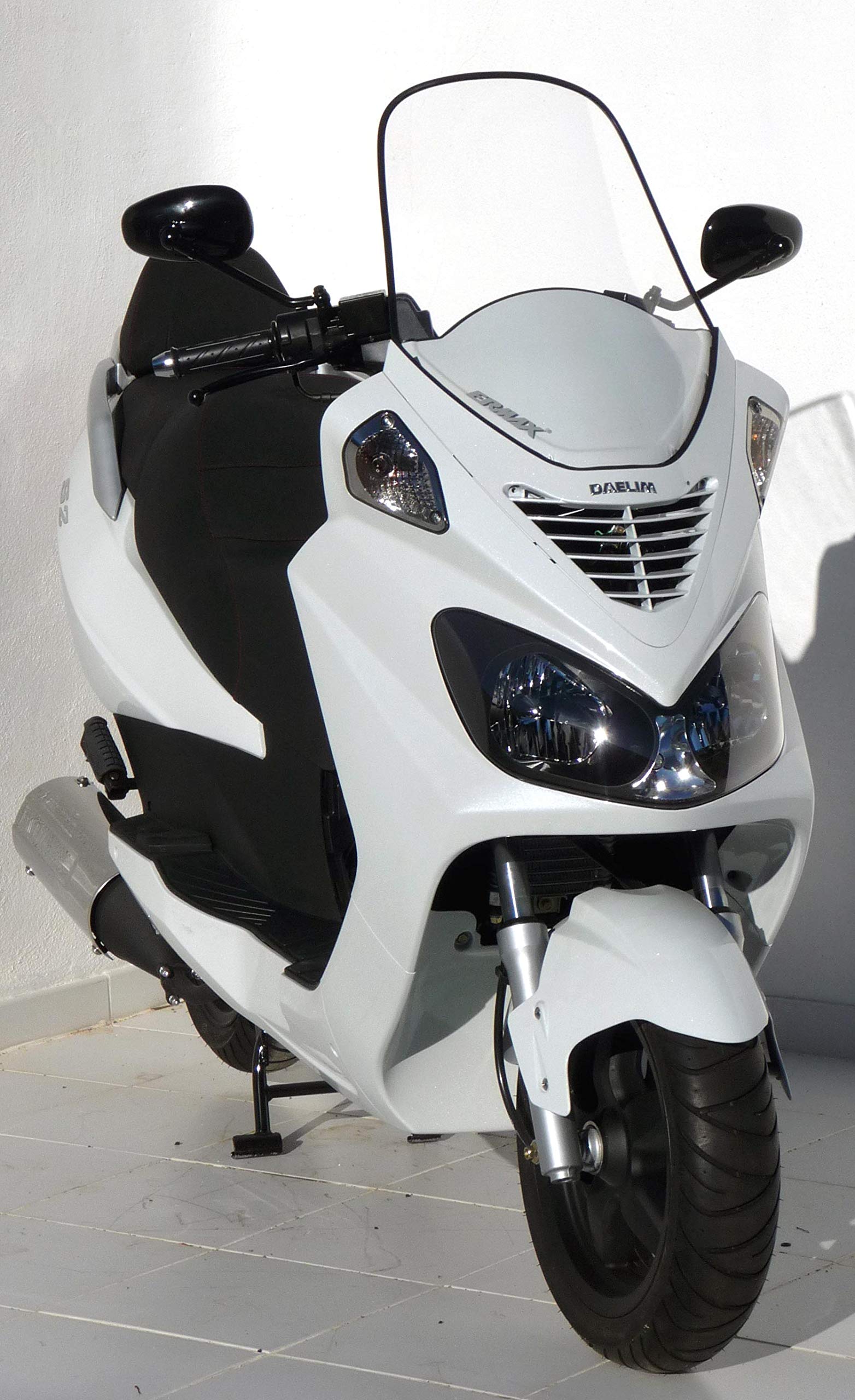 scooter Windschutzscheibe windschild original 54 cm fur DAELIM 125 S2 2006 2010 transparent von Ermax