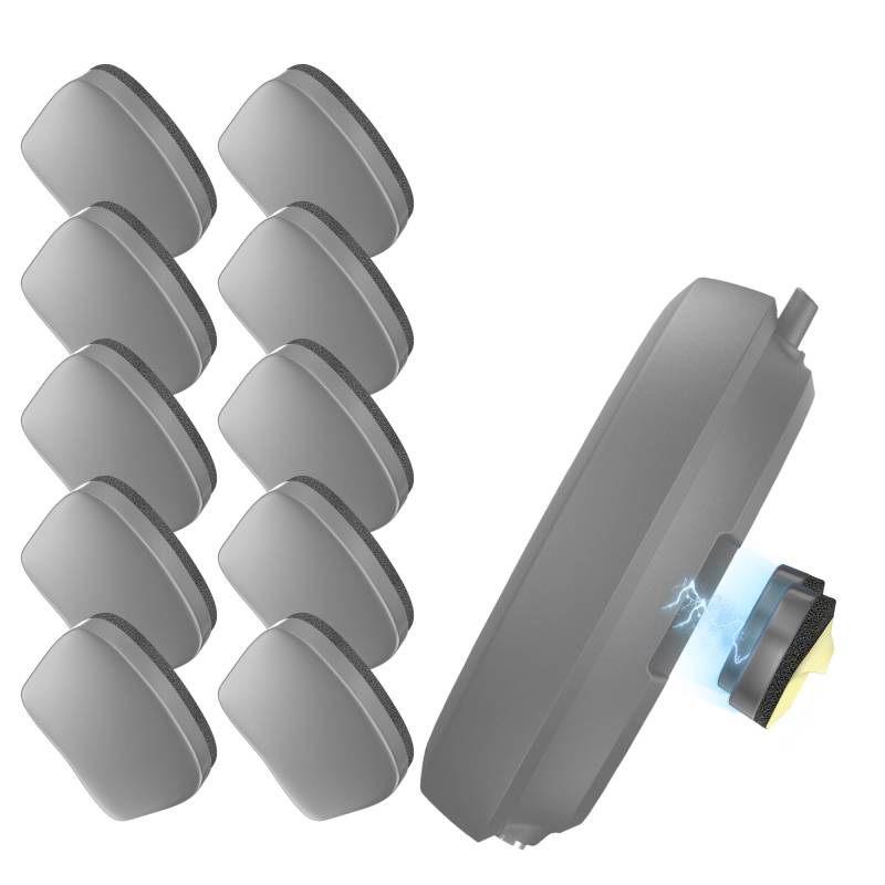 Ermorgen 10 Stücke Ersatz Metallplättchen Set kompatibel mit OOONO P-DISC NO3/ OOONO 2 und OOONO P-DISC NO2 / NO1, Halterung für OOONO Parkscheibe und Blitzerwarner, 5 Paar Klebepads mit Magnet von Ermorgen