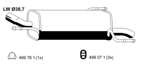 Endschalldämpfer Ernst 011143 von Ernst