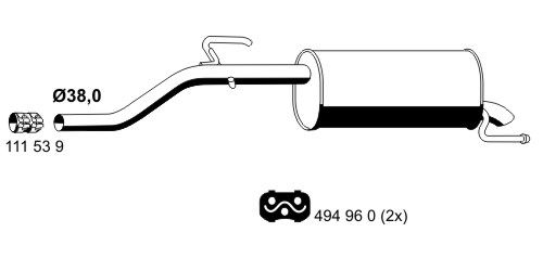 Endschalldämpfer Ernst 012157 von Ernst