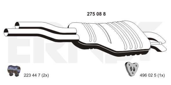 Endschalldämpfer Ernst 275088 von Ernst