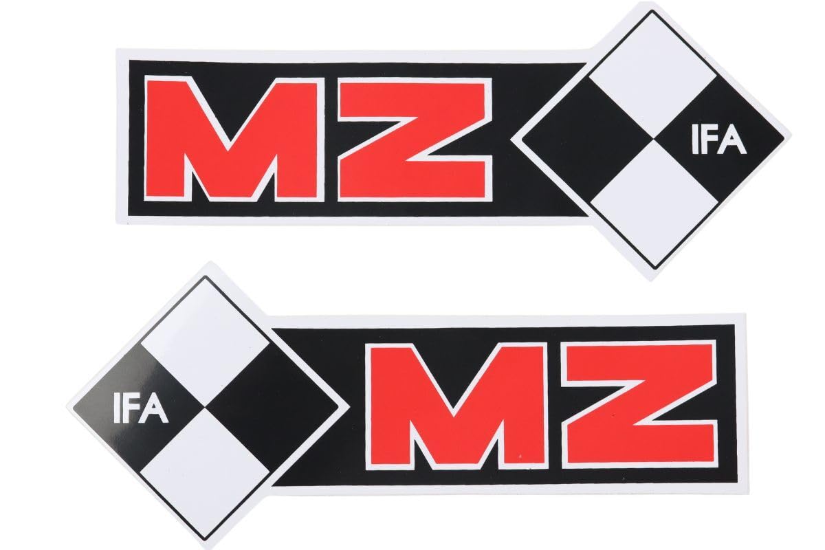 Schriftzug, Aufkleber (Paar) zum Tank für MZ ETZ 250 von MMM