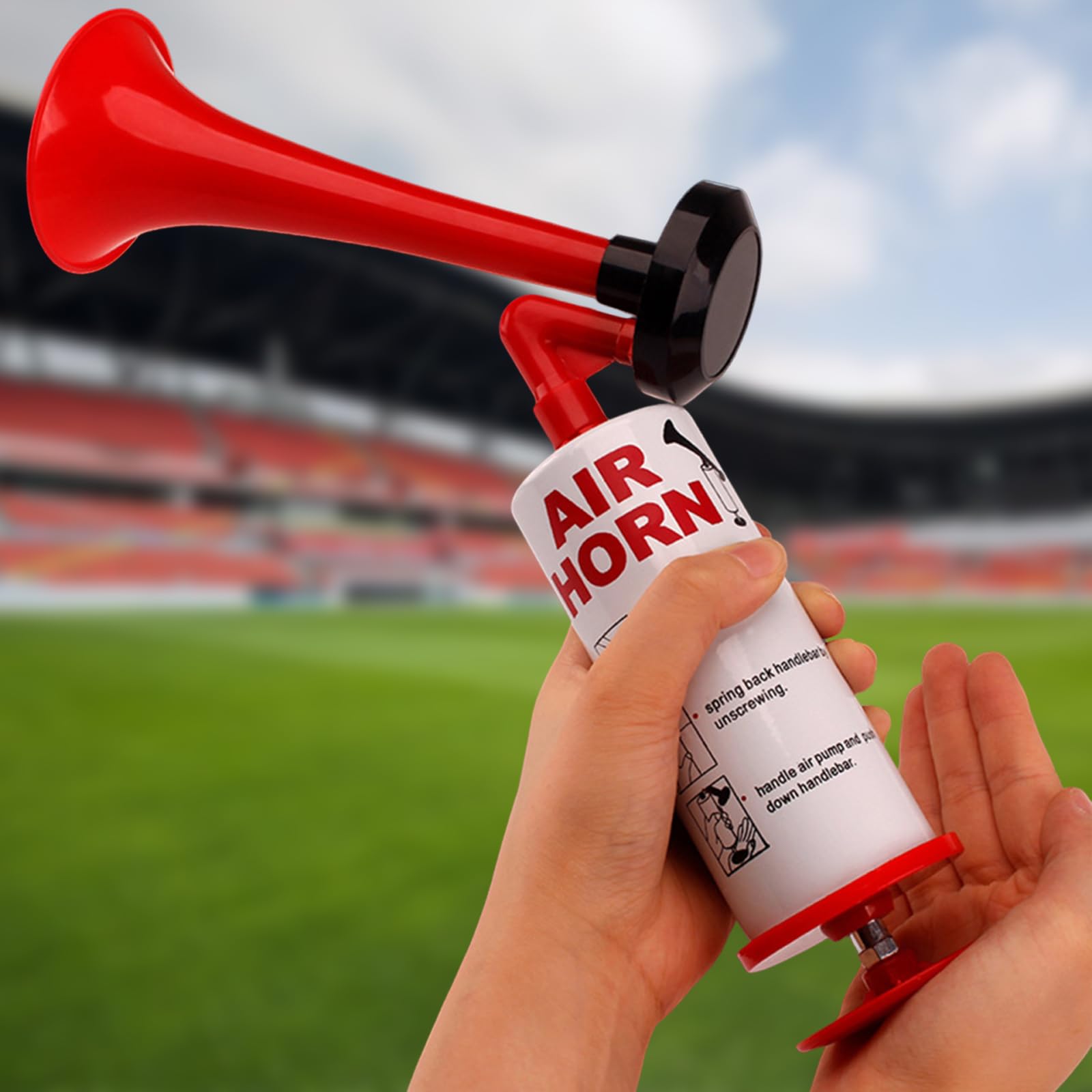 Erzekrim Air Horn Presslufthorn Handheld Sporthorn Tragbare Krachmacher Horn für Startpfeife fussball Fanfare Druckluft von Erzekrim