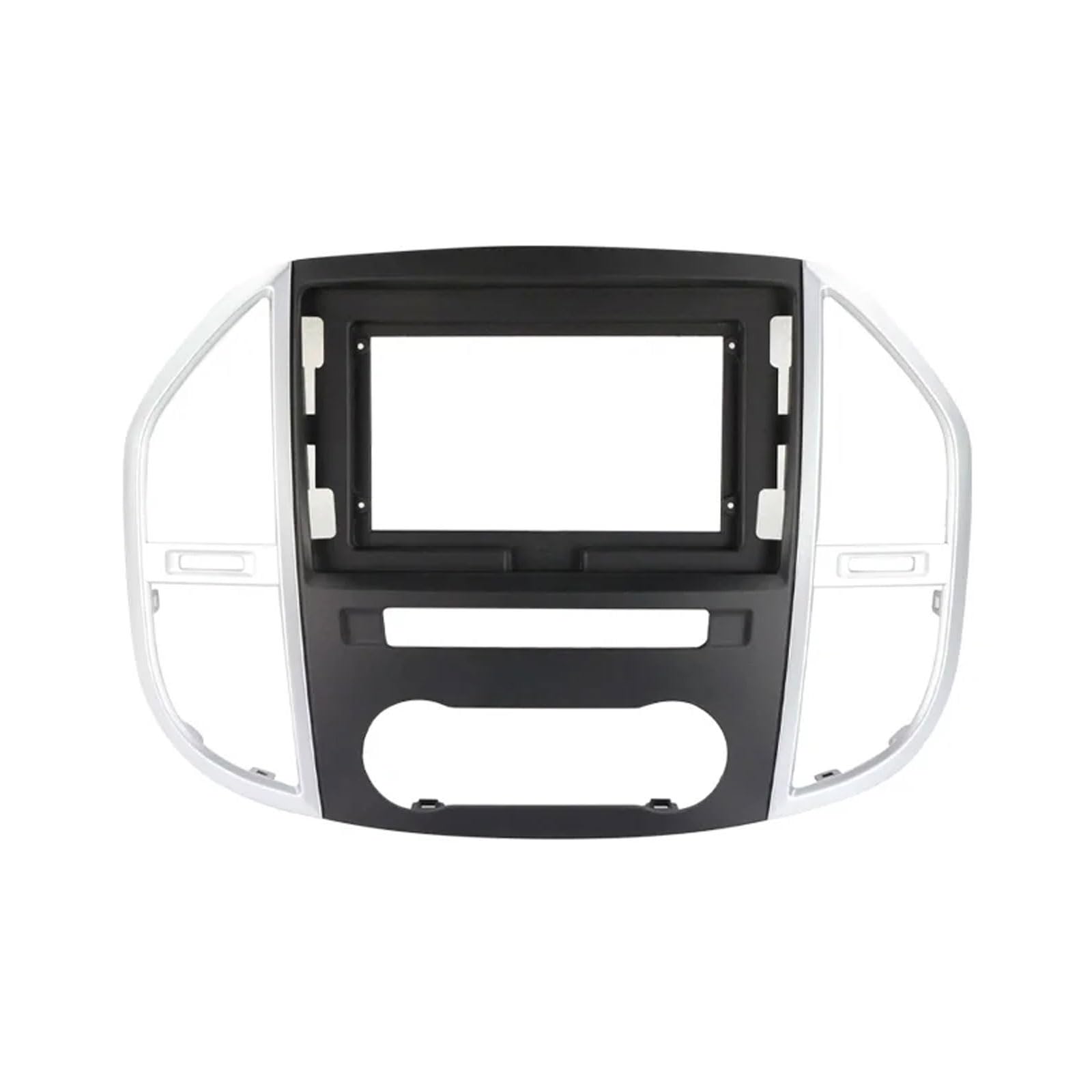 EsaSam 10-Zoll-Radio Frame Kompatibel mit Benz Vito 3 W447 2014~2020 Doppel-DIN-Rahmen-Auto-Stereo-Panel-Armaturenbrett-Installation von EsaSam