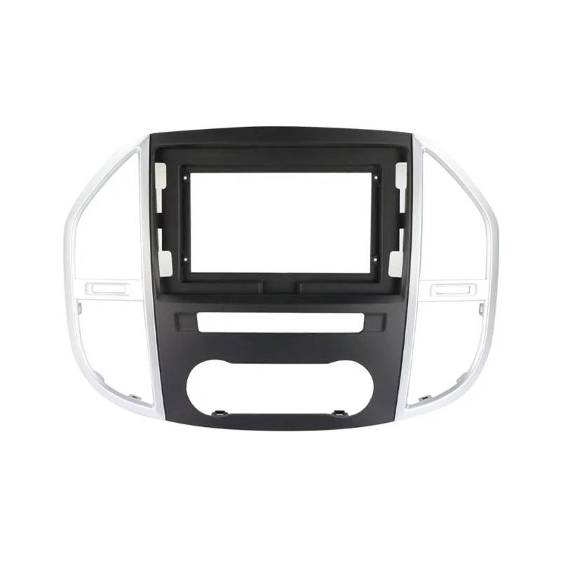 EsaSam 10-Zoll-Radio Frame Kompatibel mit Benz Vito 3 W447 2014~2020 Doppel-DIN-Rahmen-Auto-Stereo-Panel-Armaturenbrett-Installation von EsaSam