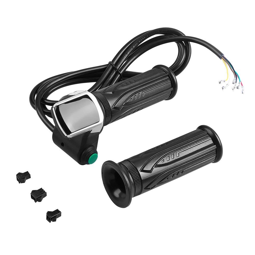 Esenlong 1 Paar Wasserdichte LCD Display Drossel Lenker Grip für Elektrische Autos Bike Roller 48V von Esenlong