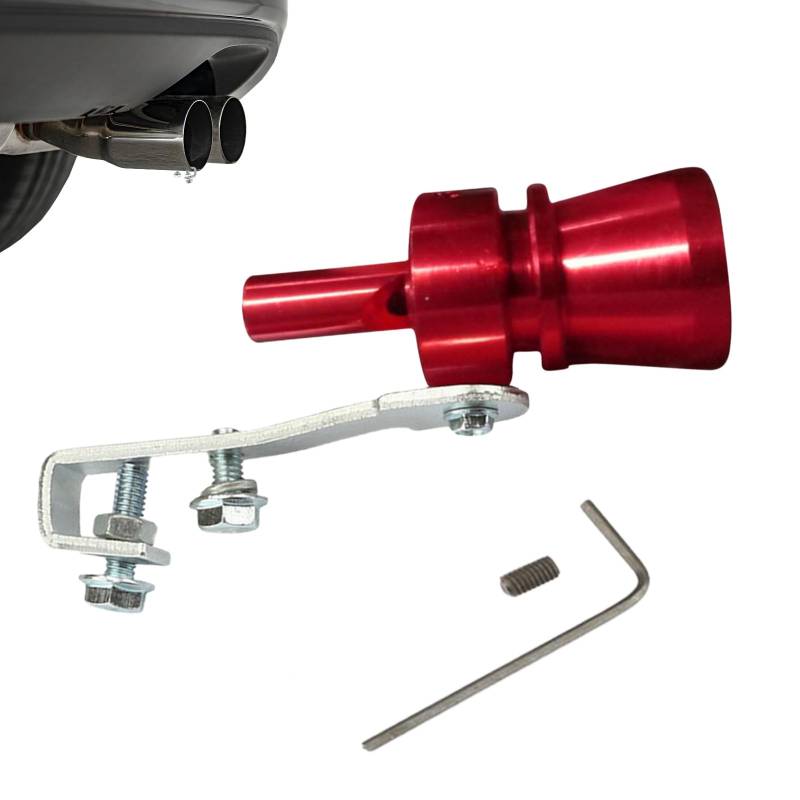 Esncddym Turbopfeife, Auspuffpfeife,Leichter Auspuff-Soundverstärker aus rostfreier Aluminiumlegierung - Turbo Sound Schalldämpfer, Auto Schalldämpfer Sound Booster für LKW SUV Auto von Esncddym