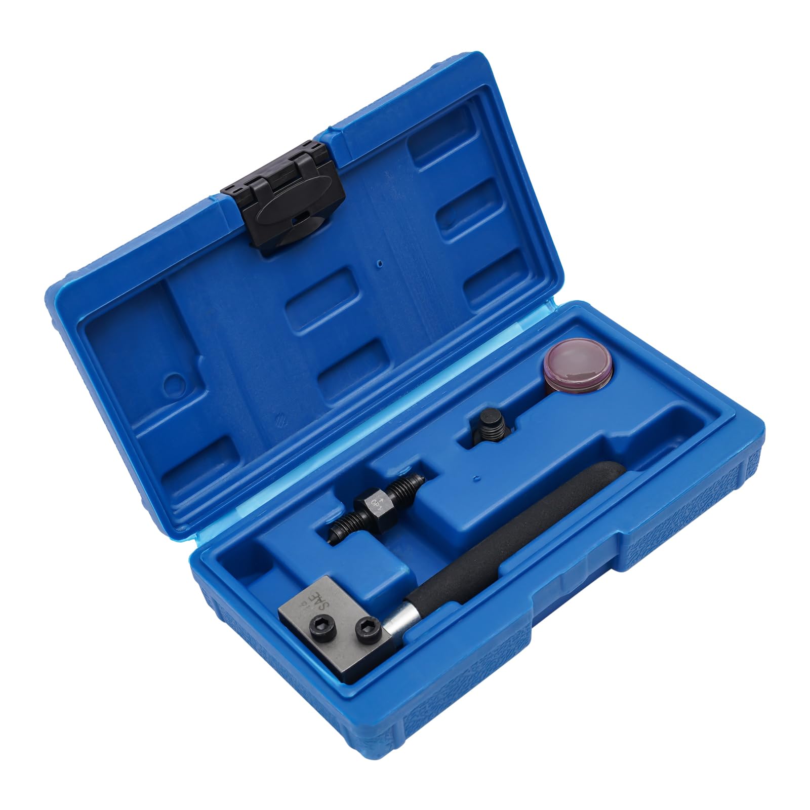 Estabeter 3/16-Zoll-Bremsleitungsrohr-Doppelbördelwerkzeug, 4-TLG Universal Bremsleitung Bördelgerät mit Werkzeugkoffer, Bördelgerät Bremsleitung Hand Tube Flaring Tool Estabeter 3/16-Zoll-Bremsleitungsrohr-Doppelbördelwerkzeug, 4-TLG Universal Bremsleitung Bördelgerät mit Werkzeugkoffer, Bördelgerät Bremsleitung Hand Tube Flaring Tool von Estabeter