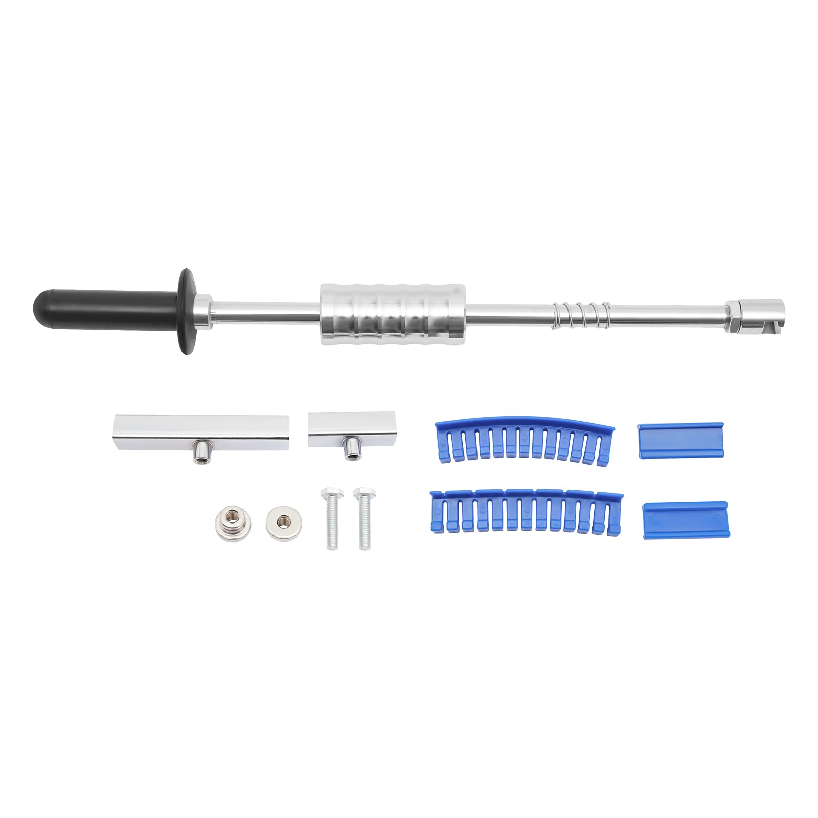 Estabeter Schiebehammer Ausbeulwerkzeug Set,7 Stück Paintless KFZ Dellen Reparaturset,Reparatur-Set mit Dent Puller Slide Hammer T-Bar-Gleithammer Estabeter Schiebehammer Ausbeulwerkzeug Set,7 Stück Paintless KFZ Dellen Reparaturset,Reparatur-Set mit Dent Puller Slide Hammer T-Bar-Gleithammer von Estabeter