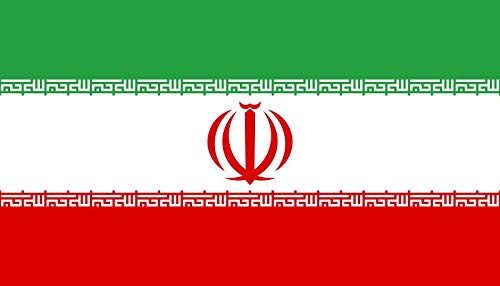 Etaia 5,4x8,4 cm Auto Aufkleber Fahne/Flagge vom Dschomhuri-ye Eslami-ye Iran Länder Sticker fürs Motorrad Bike Handy Laptop von Etaia
