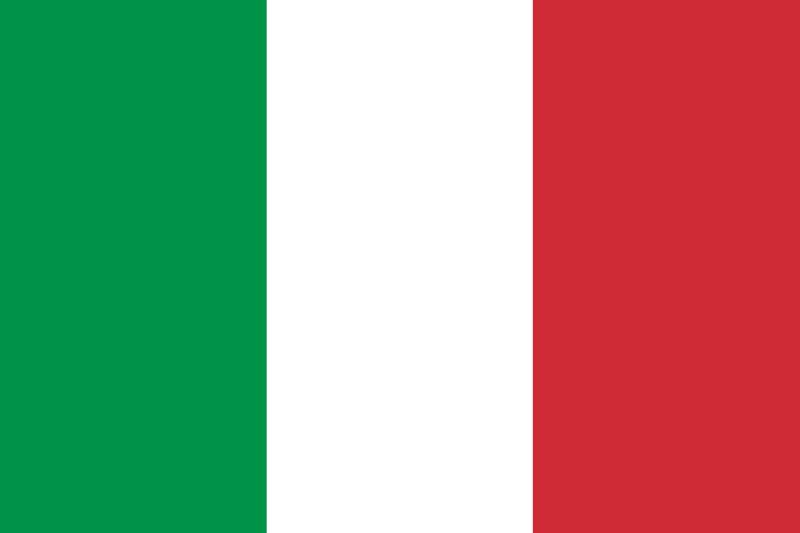 Etaia 5,4x8,4 cm - Auto Aufkleber Fahne Flagge Italien Italia Italy Sticker Auto Motorrad EM WM Roller Mofa von Etaia