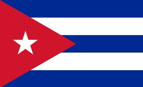 Etaia 5,4x8,4 cm - Auto Aufkleber Fahne Flagge von Kuba Cuba Sticker Aufkleber Motorrad Handy Laptop von Etaia