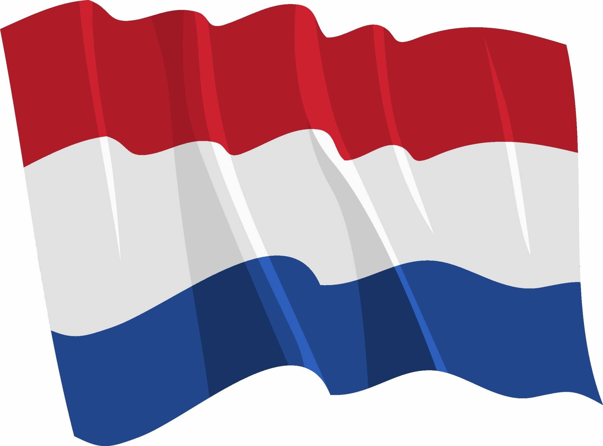 Etaia - 8x10,5 cm Auto Aufkleber wehende Fahne/Flagge von Holland Niederlande Europa Länder Sticker Motorrad Handy von Etaia