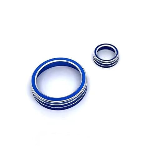Für Audi A3 8V S3 2014-2019 Blau Innenraum Mittelkonsole Klimaanlage Schalter Ring Lüftungsschlitz Auslass AC 2 Stück Für Audi A3 8V S3 2014-2019 Blau Innenraum Mittelkonsole Klimaanlage Schalter Ring Lüftungsschlitz Auslass AC 2 Stück von Ethmuntha