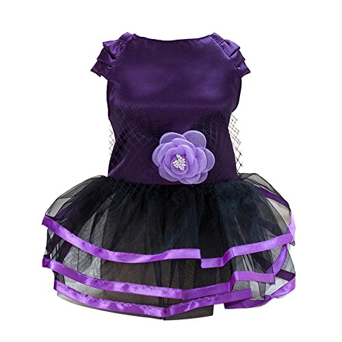 etopfashion Hund Katze Kleid Welpen Prinzessin Stil Blume Netz Tüll Tutu Kleider Ballettmusik Hochzeit Rock PET Frühling Sommer Kleidung Kleidung Kostüm von Etopfashion