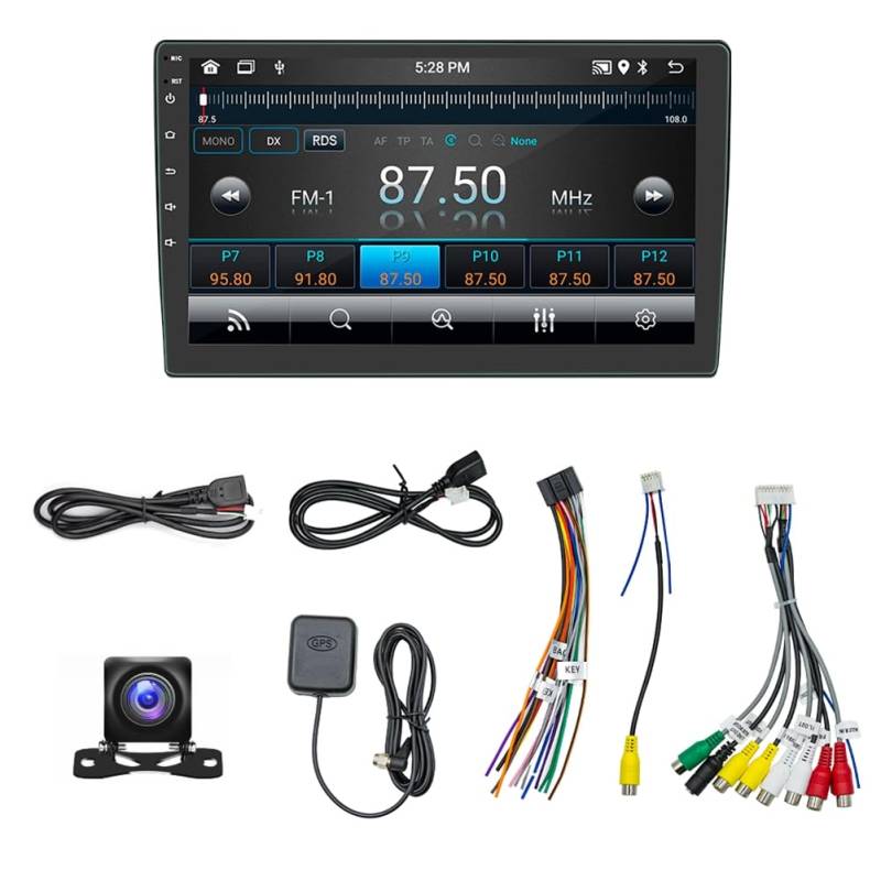 Etyrerre Android 13 Autoradio ohne Carplay Android Auto, 2 Din 10 Zoll Touchscreen Autoradio GPS WiFi Bluetooth Rückkamera von Etyrerre