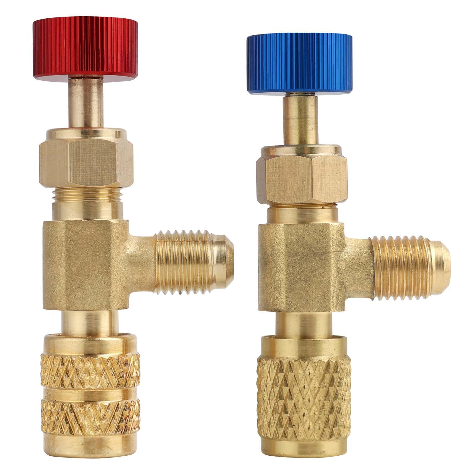 EuAcesry Kältefüller Sicherheitsventil, 2 Pcs Klimaanlage Sicherheitsventil Adapter, Kältemittel Schnellkupplung R410 R22, Austausch Einfache Bedienung Versiegelte Fahrzeugsteuerung EuAcesry Kältefüller Sicherheitsventil, 2 Pcs Klimaanlage Sicherheitsventil Adapter, Kältemittel Schnellkupplung R410 R22, Austausch Einfache Bedienung Versiegelte Fahrzeugsteuerung von EuAcesry
