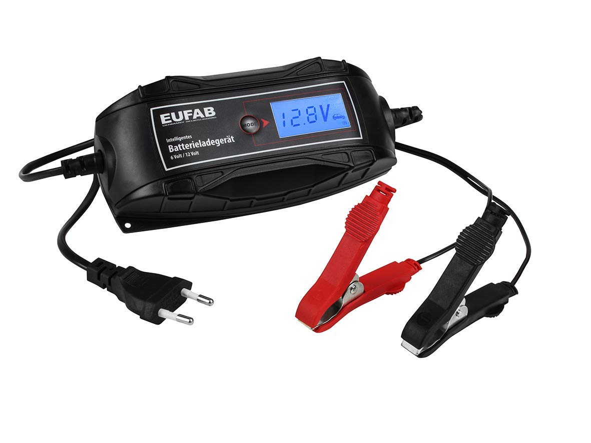 EUFAB 16615 Intelligentes Batterieladegerät, 6/12 V, 4 A von EUFAB