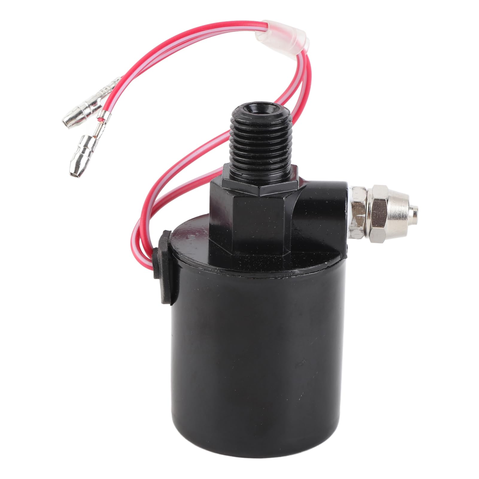 12 V/24 V Universal Car Electric Air Ventil 200psi Magnetventil 1/4in OD -Schlauchkompression für Fahrzeug -Motorradlufthorn (BLACK) von Eujgoov