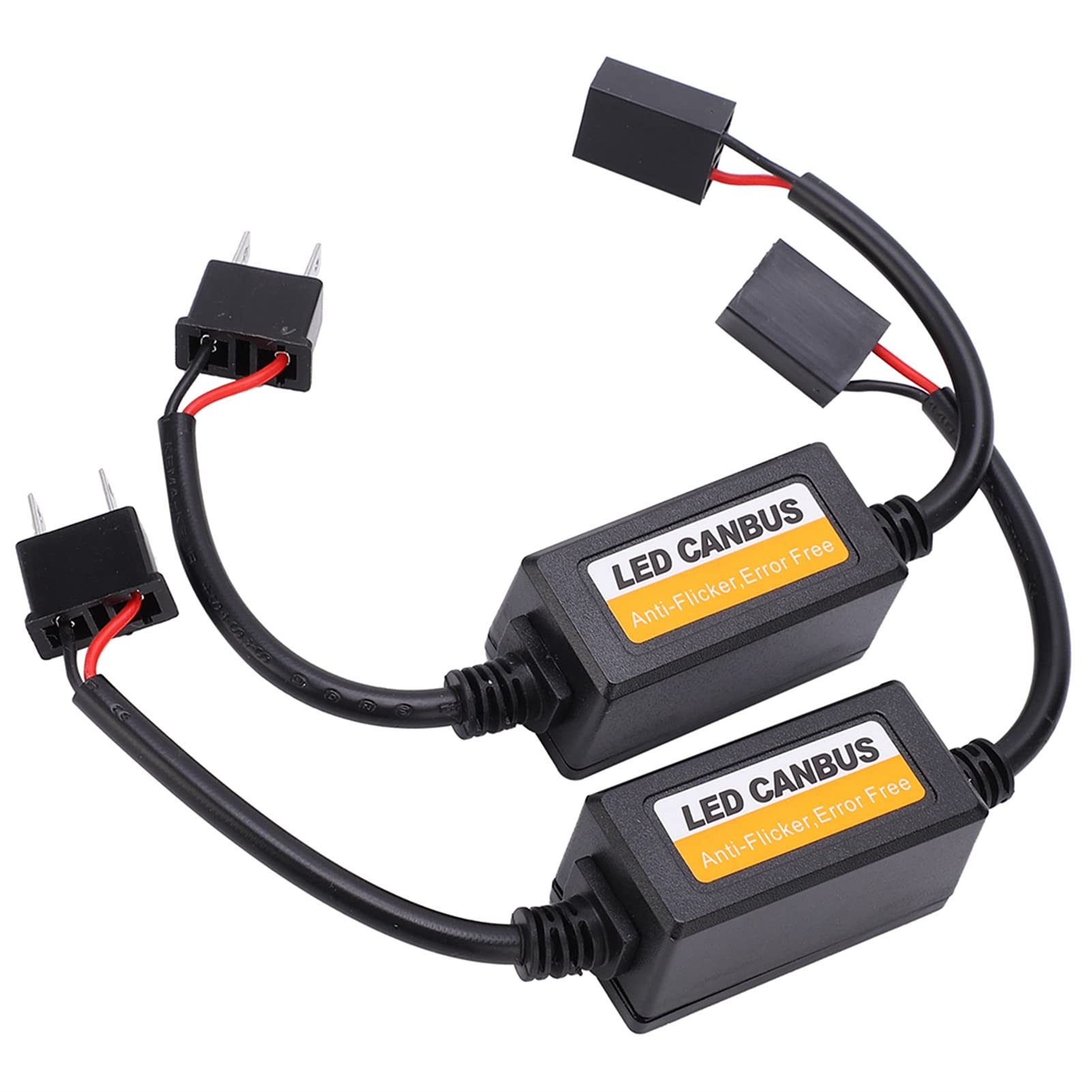 2-teiliger LED-Canbus-Decoder, DC 9 V-16 V Fehlerunterdrückung Anti-Flacker-Widerstands-Warnunterdrückung für H7 2-teiliger LED-Canbus-Decoder, DC 9 V-16 V Fehlerunterdrückung Anti-Flacker-Widerstands-Warnunterdrückung für H7 von Eujgoov