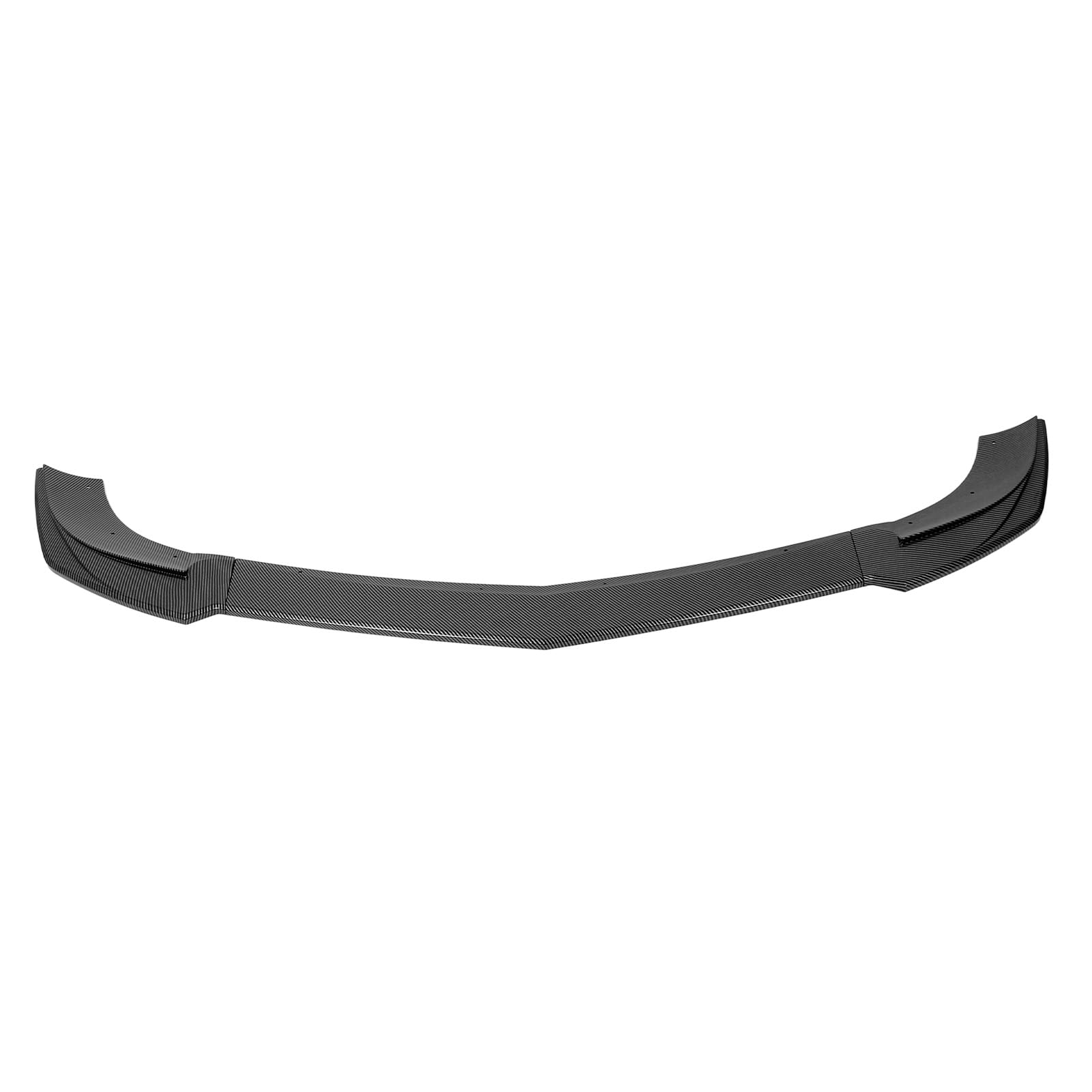 3pcs Vordere Stoßfänger Lippenspoiler Kratzfestes Stoßfänger Lip Chin Splitter Kit für C -Klasse W204 2011-2014 (Kohlefaser-Stil) von Eujgoov
