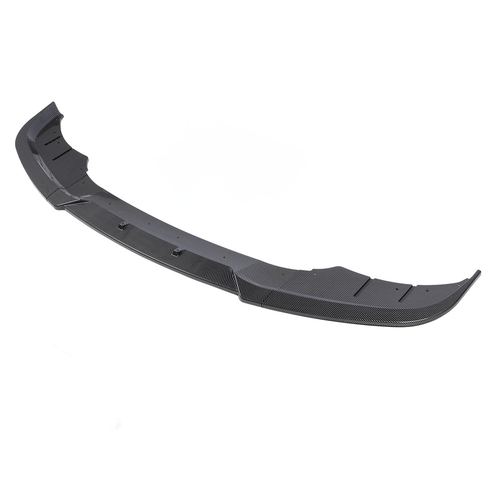 5-Serie Front Stoßstange Lip Spoiler Splitter Protector, Einfache Installation für die Automobilverbesserung, Geeignet für 5 Serien F10 F11 LCI Standard 2015-2017 (Kohlefaser-Stil) von Eujgoov